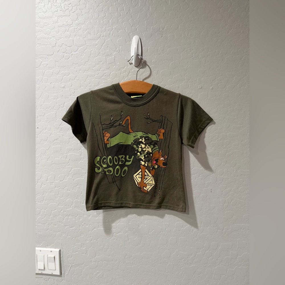 Vintage Y2K Scooby Doo Camo Snacks Toddler Shirt 5T‎ Bin 2